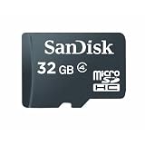 SanDisk microSDHC 32GB Flash Memory Card, Black, SDSDQM-032G-B35 (Retail Packaging) ~ SanDisk