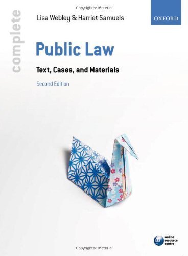 Complete Public Law 2nd edition by Webley, Lisa, Samuels, Harriet (2012) Paperback