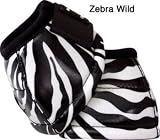 Classic Equine No Turn DL Bell Boots Large Zebra W