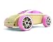 Automoblox C9 Pink Wooden Toy Car - Limited Ed. Image