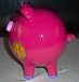 Round Classic Piggy Money Bank - Pig, Cute and Fun