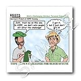 KNOTS COPE Challenge Course with Jeff Probst - 8x8 Iron On Heat Transfer For White Material