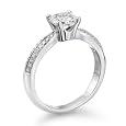 1 ct, I Color, SI3 Clarity, Certified, Round Cut, Diamond Engagement Ring in 14K Gold / White