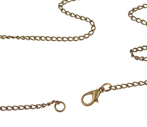 30" Bronze Chain Cute Baby Owl Pendant Necklace Watch