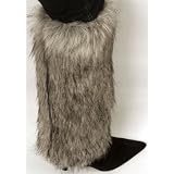 Two-Tone Faux Fur Leg Warmers / Boot Covers / Boot Sleeves ( 3 Colors )