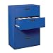 Sandusky 400 Series Blue Steel Lateral File Cabinet with Plastic Handle, 30" Width x 53-1/4" Height x 18" Depth, 4 Drawers