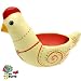 Poule récipient en papier maché vernis objet de déco artisanal maison, Arabesque