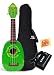 Kala KA-KIWI Kiwi-Style Soprano Ukulele Bundle with Gig Bag, Cherub Tuner, and Polishing Cloth