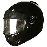 Fuel Modular FlipFace Snowmobile Helmet Gloss Black S