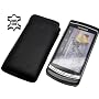 Original Suncase Leder Etui Tasche fuer Samsung i8910 Omnia HD (Schwarz)