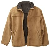 TravelSmith - Mens Water-Resistant Faux Shearling Coat