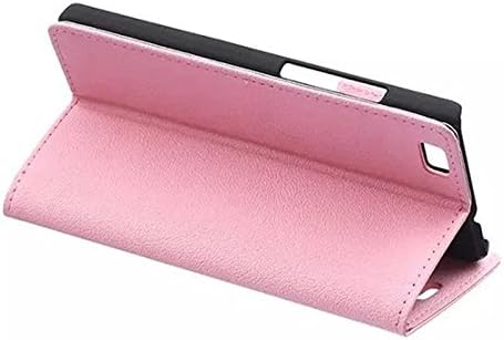 Genreic Wallet Leather Phone Flip Case Cover for Lenovo A6010 /A6000 PLUS (pink)