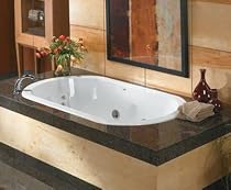 Jacuzzi EE70969 Duetta 7242 Whirlpool Bath, 12 Jets with 2-Speed Motor, Oyster