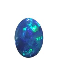 O&G Australia Natural Opal Doublet Gemstone, 6x8mm (0.67cttw)