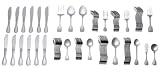 Godinger Odyssey 101 Pc. Set of Stainless Steel Flatware, Service for 12