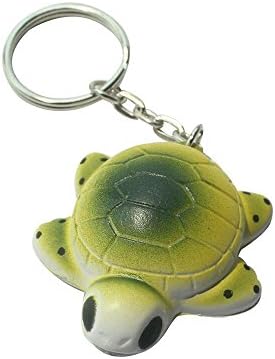 Animal Tortoise Cuckold Soft PU Foam Keychains Key Chain Key Ring Keyfob Charm Bag Hanging Ornament Pendant Strap Accessories