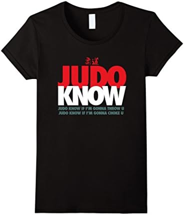 Women's Judo Know T-Shirt Medium Black