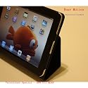 Bear Motion (Trademark) Genuine Leather Case for Apple Ipad 1 (first generation) - Black