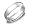 14k White Gold 6mm Comfort Fit Plain Band Ring, Size 8.5
