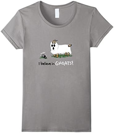 Women's I Ain't Afraid of No Ghoat! | Funny | Goat | Ghost Shirt XL Slate