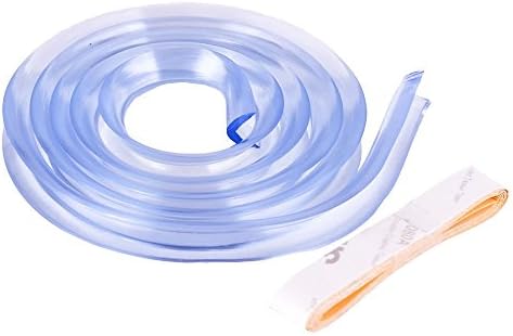 Toddle Baby Safety Protector Corner Guards and Edge Bumpers Soft Corner Guards Cushion Strip Clear with Adhesives (1m)