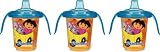 Munchkin Re-Usable Twist Tight Trainer Cup, 3 Pack, Dora the Explorer, 8 Ounce