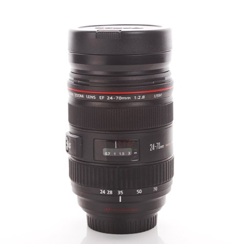 Uniqstore Camera Lens Mug/Lens Coffee Cup(Creative cup design is Simulation to Canon Thermos Stainless Coffee Cup /Camera Lens Mug Zoomable 24-70mm +Pouch)