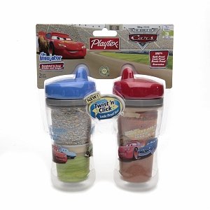 Playtex Playtex Spill-Proof Cup, Disney Pixar, The World of Cars, 12+ Months, Color and design will vary 2 ct (Quantity of 4)