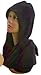 Ladies Womans Black Knit Hood Wrap Scarf Hat Womens Winter Head Cover