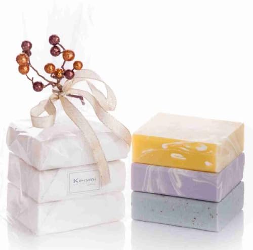 ORGANIC - ALL NATURAL - HANDMADE SOAP GIFT SET - Pure Aromatherapy Grade - 3 Full Size Bars