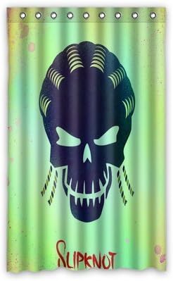 Daniellestore Slipknot Suicide Squad Art Window Treatment Thermal Insulated Solid Grommet Blackout Curtains/Drapes for Bedroom (1 Panel,52x84 inches)