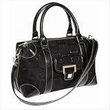 Heritage Print Satchel in Black