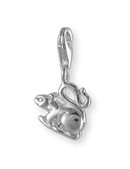 MELINA Charms clip on pendant rat sterling silver 925