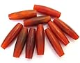 Genuine Hairpipe Bone; Golden Amber Horn, size 1 inch, 25 pcs; Hair Pipe Choker Beads