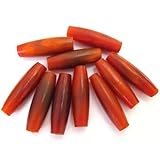 Genuine Hairpipe Bone; Golden Amber Horn, size 1 inch, 25 pcs; Hair Pipe Choker Beads