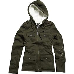 Fox Racing Warhead Babe Sherpa Lined Girls Sportswear Jacket - Heather Fatigue