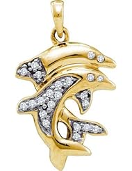 0.15CTW DIAMOND FANOOK PENDANT