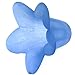 Beadaholique Lucite Petunia Bell 6-Piece Flower Beads, 12 by 18mm, Matte Cornflower Blue