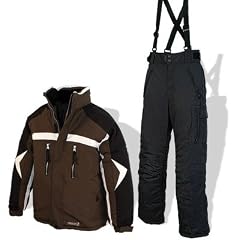Kinderskianzug Skianzug Jungen Farbe Oliv / Schwarz Gr��e 164