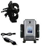 LG CU575 TraX Auto Vent Holder with Car Charger - Uses Gomadic TipExchange