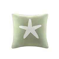 Harbor House Brisbane Polyester Fill Pillow, Ease, 18-Inch by 18-Inch