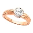 18K Rose Gold Diamond Solitaire Engagement Ring - 0.50 Ct.