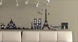 Paris France Cityscape Eiffel Tower Wall Mural Decals