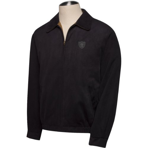 Cutter & Buck Big & Tall Oakland Raiders Suede Bomber Jacket XXXXL Tall