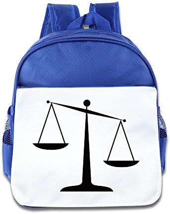 Kid's Scales Of Justice Funny School Backpack Bag For Both Boys And Girls RoyalBlue