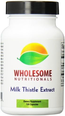 Wholesome Nutritionals Milk Thistle Extract, 200 mg, 120 Count
