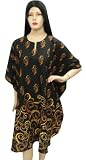 Hot Black Short Tunic Plus Size Maternity Kaftan Cover Up