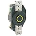 20 Amp, 125 Volt, Flush Mounting Grounding Locking Receptacle, Industrial Grade, Grounding, V-0-MAX