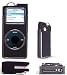 Apple Ipod Nano 2gb/4gb (black) Suede Case W/ Glared Trimming & Lcd Screen Protector - Cayman Series By Pcmicrostore