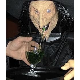 Puking Witch Halloween Punch Bowl Party Fountain Prop (DW4089)